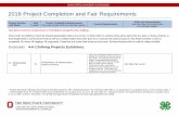 2016 Project Completion and Fair Requirements Project Completion and Fair Requirements * Project skill level indicates the ... brown, or khaki cotton or corduroy dress pants, jeans