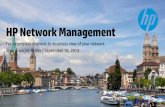 HP Network Management - hp.com€¦ · HP Network Management ... Overview of ANM’s 4 pillars. ... • Integrated with NNM iSPI for IP Multicast – Monitor MVPNs