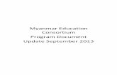 Myanmar Education Consortium Program … Myanmar Education Consortium – Program Document ... Overall Principles and Approach ... multigrade teaching.