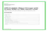 HPE Scalable Object Storage with Scality RING on … Scalable Object Storage with Scality RING on HPE Apollo 4200 . ... Big Data. and the Internet of ... standard IP-based network
