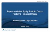 Report on Global Equity Portfolio Carbon Footprint ... · 7 . Report on Global Equity Portfolio Carbon Footprint – Montreal Pledge . Attachment 1, Page 7 of 14 . INVO Roadmap: “Integrate