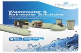 Wastewater & Rainwater Solutionsclearwatertanksolutions.com/wp-content/uploads/2016/05/Clearwater... · Wastewater & Rainwater Solutions ... They are constructed from non-corrosive