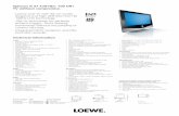 Spheros R 37 Full-HD+ 100 DR+ TV without compromise. - Loewe · Spheros R 37 Full-HD+ 100 DR+ TV without compromise. Technical information Loewe LCD-TV with 94 cm screen diagonal