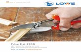 LÖWE cutters for industry and trade Spare parts ... · LÖWE cutters for industry and trade Spare parts, accessories and promotion materials Price list 2018