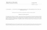 CANADA – PATENT PROTECTION OF PHARMACEUTICAL PRODUCTS · WORLD TRADE ORGANIZATION WT/DS114/R 17 March 2000 (00-1012) Original: English CANADA – PATENT PROTECTION OF PHARMACEUTICAL