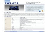 PWS-872 Processor Core™ i3/i5/i7/advdownload.advantech.com/productfile/PIS/PWS-872/Product... · Microsoft ® Windows 10 OS ... Tag standard supported: EPC Class 1 Gen 2/ISO 18000-6C