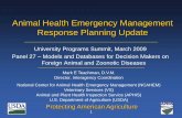 Animal Health Emergency Management Response Planning Update · Animal Health Emergency Management Response Planning Update ... (USDA) Protecting American ... • Models are loaded