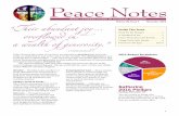 Peace Notes - of Plymouth, MN · Peace Notes is a monthly newsletter for ... Watch for more information about online registration, hosting a ... will “deck the halls” of the sanctuary