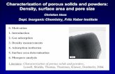 Characterization of porous solids and powders: Density ... · Characterization of porous solids and powders: Density, surface area and pore size ... Characterization of porous solids