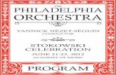 PHILADELPHIA ORCHESTRA · Jeffrey Curnow, Associate Principal Gary and Ruthanne Schlarbaum Chair ... In addition to concerts with The Philadelphia Orchestra, Mr. Nézet-Séguin’s