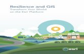 Resilience and GIS - Esri · Esri Supports the White House Climate Data Initiative Esri inspires and empowers people to positively impact the future through a deep, geographic understanding