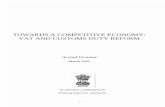 Towards a competitive economy: VAT and Customs duty … · towards a competitive economy: vat and customs duty reform ... march 2002. ii towards a competitive economy: vat & customs