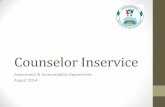 Counselor Inservice - North Slope Borough School District€¦ ·  · 2014-07-30Staff Contacts Connie McCoy, Student Records Manager •Manages all student records for the district