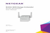 N300 WiFi Range Extender - Netgear€¦ · San Jose, CA 95134 USA ... NETGEAR, the NETGEAR logo, ... of your product does not match what is described in this guide, ...