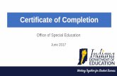 Certificate of Completion - Indiana OF PRESENTATION •Share changes to earning a Certificate of Completion and the ... life, engineering and technology