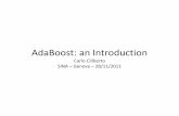AdaBoost: an Introduction - liralab.it · AdaBoost Training: For : • Find the current best weak learner: WeakTraining learners h h h h h h h h h h h h h h h h h S S S S S S S S