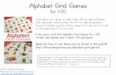 Alphabet Grid Games - This Reading Mama this pack, you’ll find Alphabet Grid Games for 1-20, number grid games, and a blank 1-20 grid game. Ideas for how to use these can be found