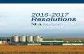 2016-2017 Resolutions - Committees...bov12 managing the risk of brucellosis transmission from bison and elk to cattle in the greater ... (usda/ nifa) emerging disease a ... 2016 –