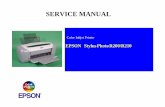 SERVICE MANUAL verify that the epson product has been disconnected from the power source before removing or replacing printed circuit ... 4.1.2 service maintenance ...