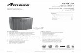 High-Efficiency, ComfortNet-Compatible, Split-System Air ...dhontario.com/wp-content/uploads/31SS-ASXC18.pdf · • Compact footprint • Top and side maintenance access • Single-panel