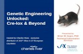 Genetic Engineering Unlocked: Cre-lox & Beyond · Genetic Engineering Unlocked: Cre-lox & Beyond 1 Presented by: Brian W. Soper, PhD Technical Information Services ... Expression