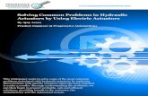 Solving Common Problems in Hydraulic Actuators by … ·  1 Solving Common Problems in Hydraulic Actuators by Using Electric Actuators By Ajay Arora …