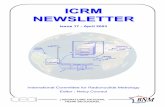 International Committee for - LNHB Committee for Radionuclide Metrology ICRM ICRM NEWSLETTER Issue 17 NOT FOR PUBLICATION. This document should neither be quoted as a reference in