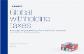 Global withholding taxes - KPMGGlobal withholding taxes . ... provides a general outline and should ... fund that is treated as a partnership for U.S. tax purposes. 11. · 2018-4-15