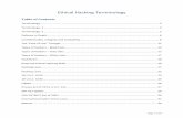 Ethical Hacking Terminology - USALearning · Ethical Hacking Terminology . Table of Contents . Terminology ..... 2