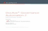 DocAve Governance Automation 2 - … · How many DocAve/Governance Automation servers do I need? .....27 Which DocAve modules are required for Governance ... Deleting an App Profile