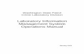 Laboratory Information Management System - wsp.wa.gov€¦ · 3.0 Laboratory Management ... ideas or solutions relating to information technology and LIMS-Plus to ... the FLSB Document