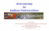 Astronomy in Indian Universities - bricsastronomy.org · Astronomy in Indian Universities S K Pandey (Pt Ravishankar Shukla University, Raipur, Chhattisgarh) (proskp@gmail.com) BRICS-Astronomy,IUCAA,