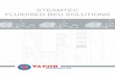 STEAMTEC FLUIDISED BED SOLUTIONS - Vapor … In the fluidised bed boiler, the fluidisation is generated by introducing a flow of preheated air through the grate’s air nozzles, which