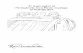 An Examination of Pennsylvania State Police … Examination of Pennsylvania State Police Coverage of Municipalities By: Gary Zajac, ... municipalities that either have no police department