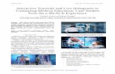 Interactive Tutorials and Live Holograms in Continuing ... · Figure 3. e-REAL lab: 360-degrees floating hologram surrounded by 2D and 3D images Each e ... Interactive tutorial on