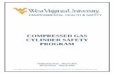 COMPRESSED GAS CYLINDER SAFETY … Virginia University – Environmental Health & Safety Compressed Gas Cylinder Safety Program Origination Date – March 2013 Revised – March 2016