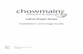 Call to Prayer Driver - Squarespace · STEP 2 –Purchase driver licence ... o Shia Ithna-Ashari, Leva Institute, ... Double click on the ‘Call to prayer’ driver to add it to