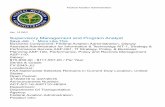 Supervisory Management and Program Analyst Management and Program Analyst Save Job | More Like This Business Component: Federal Aviation Administration, Deputy Assistant Administrator