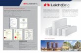 Test Reports, Accreditation and Certification - LeichtBricpremium-aac.com/doc/Brochure.pdf · Test Reports, Accreditation and Certification Product Testing–LeichtBric AAC is tested