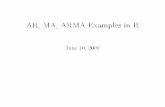 AR, MA, ARMA Examples in R - Max Planck Societytimeseries/presentations/andres.pdf · Time Series Analysis and Its Applications With R Examples Shumw,ay Robert H., Sto er, David S.