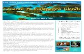 Ecuador & Galapagos IslandsEcuador & Galapagos Islands · Ecuador & Galapagos IslandsEcuador & Galapagos Islands ... This morning after breakfast, we depart our hotel to start our
