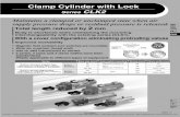 Clamp Cylinder with Lock - Steven Engineering · Clamp Cylinder with Lock ... Single knuckle joint ... Double knuckle joint (knuckle pin, cotter pin, flat washer are equipped as a