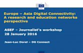 Europe Asia Digital Connectivity: A research and education ... Digital Connectivity - JL DOREL.pdf · Europe – Asia Digital Connectivity: A research and education networks ... (140000