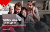 Vodafone Group Plc Trading update · Vodafone Group Plc Trading update ... P3 test, Oct 2015 Points Germany: Connect tests, Nov 2015 UK, London: P3 test, Oct 2015 Points India: sites,