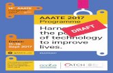 Harnessing the power of technology Dates: to improve … · • Using Surface Computers to promote ... use of technology to support older adults with multimorbidity • Inclusive