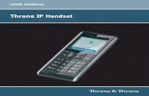 Thrane IP Handset - Polaris Electronics A/S€¦ · The TT-3670B Thrane IP Handset & Cradle, wireless, includes the following ... The IP Handset has a coil cord with a LAN connector