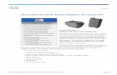 Cisco Aironet 1570 Series Outdoor Access Point Data Sheet · Cisco ClientLink 3.0 Uses true beamforming smart-antenna technology to improve downlink performance by up to 6 dB to all