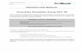 DulcoFlex Peristaltic Pump DFC 50 - Home | ProMinent Fluid ...prominent.us/promx/pdf/dfc50_om.pdf · DulcoFlex Peristaltic Pump DFC 50 ... of the fluid should be in the ... Check