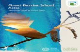 Great Barrier Island Aotea brochure, Front · Great Barrier Island—Aotea—is the ancestral land of the Ngāti Rehua hapū of ... mostly on the white sandy beaches along the ...