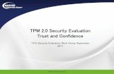 TPM 2.0 Security Evaluation Trust and Confidence · TPM 2.0 Security Evaluation Trust and Confidence TCG Security Evaluation Work Group September ... 1 2 3 4 5 6 7 EAL